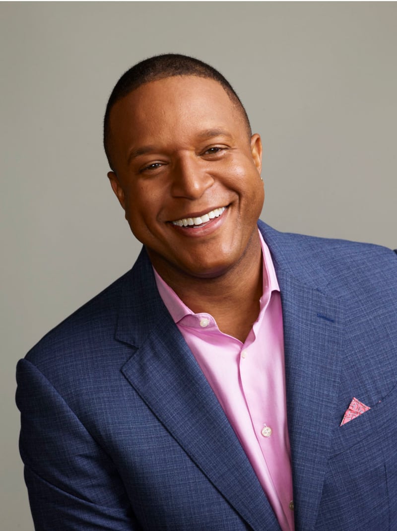 Craig Melvin usually keeps his hair in a short buzzcut. Pictured here in 2022.