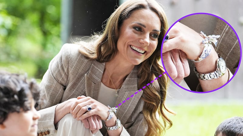 For Looker; Kate Middleton, Princess of Wales, visits the "Salvador Allende" Scuola dell'infanzia in Reggio Emilia, Italy, May 14, 2026.