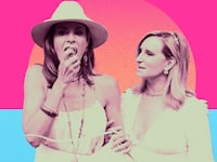A photo illustration showing Luann and Sonja.