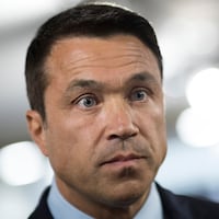 NEW YORK, NY - JUNE 26: Former U.S. Rep. Michael Grimm speaks with reporters at his campaign headquarters, on New York's primary Election Day, June 26, 2018 in the Staten Island borough of New York City. Grimm is running in the Republican Congressional primary for the 11th Congressional District against incumbent U.S. Rep. Dan Donovan (R-NY). (Photo by Drew Angerer/Getty Images)