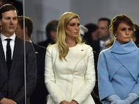 Jared Kushner, Ivanka Trump and Melania Trump