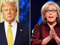 Donald Trump and Green Party leader Elizabeth May.