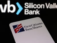 First Citizens BancShares and SVB (Silicon Valley Bank) logos