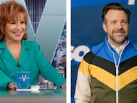 Joy Behar and Jason Sudeikis
