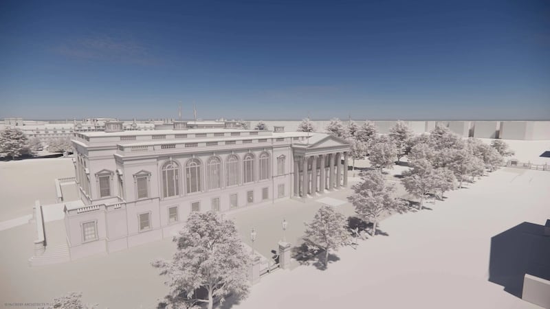 State Ballroom view from the east.