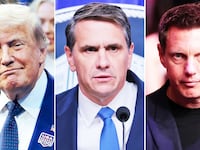 Donald Trump, Todd Blanche, and David Ellison.