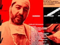 A photo illustration of Dr. Arian Mowlavi