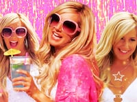 A photoillustration of Ashley Tisdale performing “Fabulous” High School Musical 2.