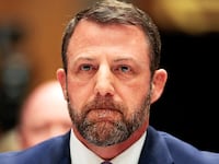 Sen. Markwayne Mullin, President Donald Trump's nominee to be Homeland Security secretary, tesifies before a Senate Homeland Security and Governmental Affairs Committee confirmation hearing on Capitol Hill in Washington, D.C., on March 18, 2026.
