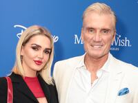 Emma Krokdal and Dolph Lundgren