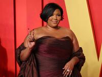 Lizzo attends 2024 Vanity Fair Oscar Party Hosted by Radhika Jones at Wallis Annenberg Center for the Performing Arts on March 10, 2024 in Beverly Hills, California.