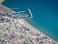 An aerial view of Larnaca, Cyprus, on May 18, 2026.
