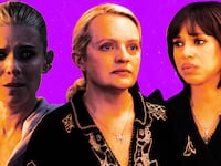 A photo illo of Kate Mara, Elisabeth Moss, and Kerry Washington.