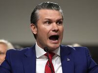 U.S. President-elect Donald Trump's nominee for Secretary of Defense Pete Hegseth testifies during his Senate Armed Services confirmation hearing on Capitol Hill on January 14, 2025 in Washington, DC.