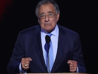 Leon E. Panetta, former U.S. Secretary of Defense speaks on Day 4 of the Democratic National Convention (DNC) at the United Center in Chicago, Illinois, U.S., August 22, 2024.