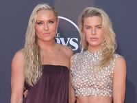 Lindsey Vonn and Karin Kildow attend the 2025 ESPY Awards at Dolby Theatre on July 16, 2025 in Hollywood, California. (Photo by Maya Dehlin Spach/WireImage)