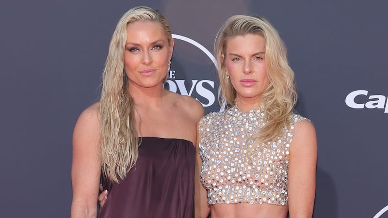 Lindsey Vonn and Karin Kildow attend the 2025 ESPY Awards at Dolby Theatre on July 16, 2025 in Hollywood, California. (Photo by Maya Dehlin Spach/WireImage)