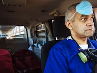 A photo that includes a film still from the Documentary Handle with Extreme Care.