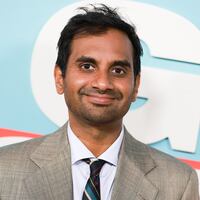 Aziz Ansari at the "Good Fortune" Beyond Fest screening held at The Egyptian Theatre on October 06, 2025 in Los Angeles, California. (Photo by Chad Salvador/Variety via Getty Images)
