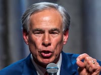 Greg Abbott giving a speech at the New York Republican State Committee Annual Gala.