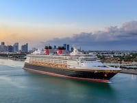 A snapshot of the Disney Dream cruise liner.