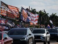 Scores of Donald Trump super fans have descended upon Palm Beach, Florida, to protest the former president's potential indictment.