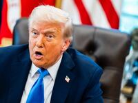 WASHINGTON, DC September 19: US President Donald Trump speaks before signing executive orders in the Oval Office at the White House on Friday September 19, 2025. President Trump signed a two executive orders establishing the "Trump Gold Card" and introducing a $100,000 fee for H-1B visas. The "Trump Gold Card" is a visa program that allows foreign nationals permanent residency and a pathway to U.S. citizenship. (Photo by Demetrius Freeman/The Washington Post via Getty Images)