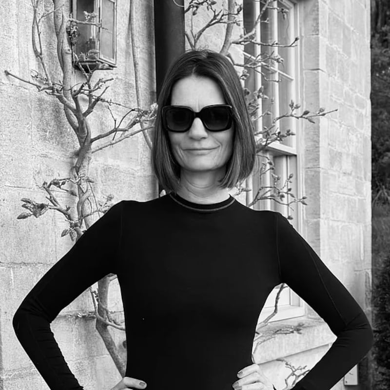 In my Sylva top, Saddlehugger breeches, Ariat riding boots, and Kate Spade sunglasses, about to set off for a ride. The belt is from a store in Provence.