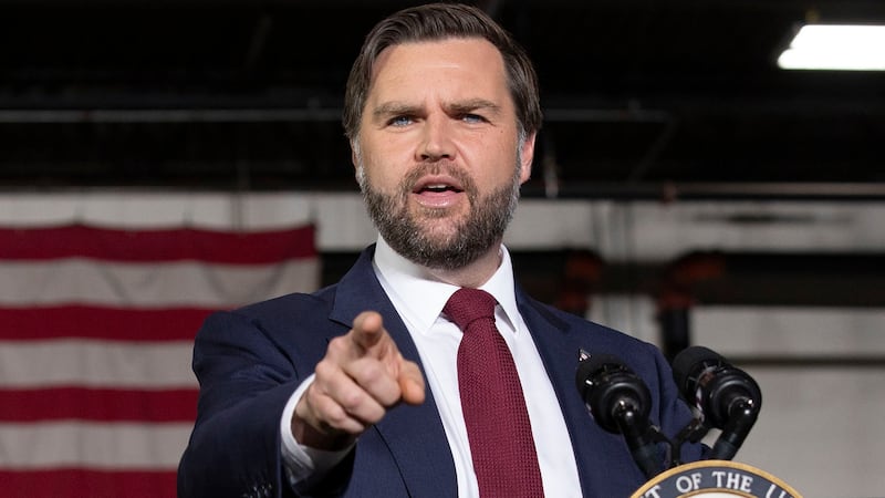 HOWELL, MICHIGAN - SEPTEMBER 17: Vice President JD Vance delivers remarks at Hatch Stamping on September 17, 2025 in Howell, Michigan. Vance spoke about tax cuts that were passed by Congress this year and how they would benefit businesses and families. (Photo by Bill Pugliano/Getty Images)
