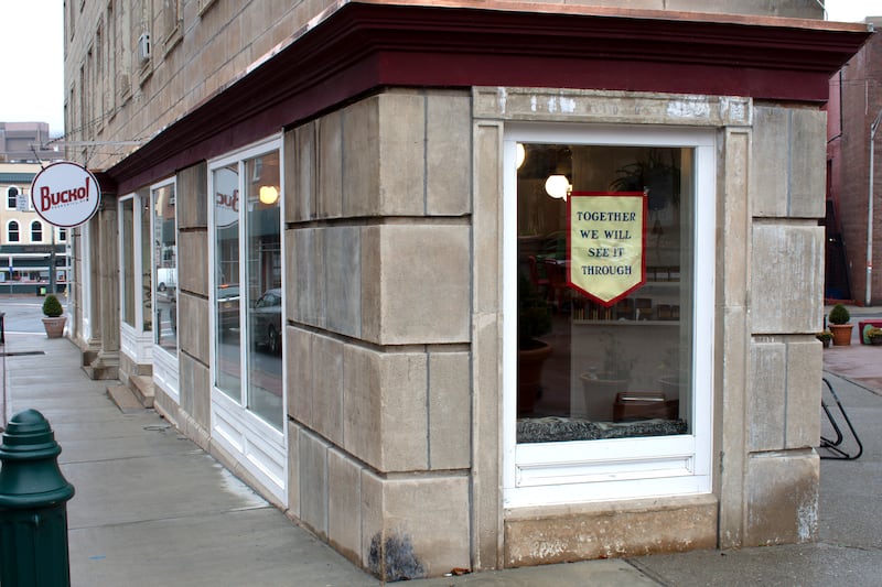 The exterior of Bucko!, the shop owned by Brian and Katie Orsi in Peekskill, New York.