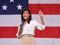 Former U.S. Ambassador to the United Nations and Republican presidential candidate Nikki Haley.