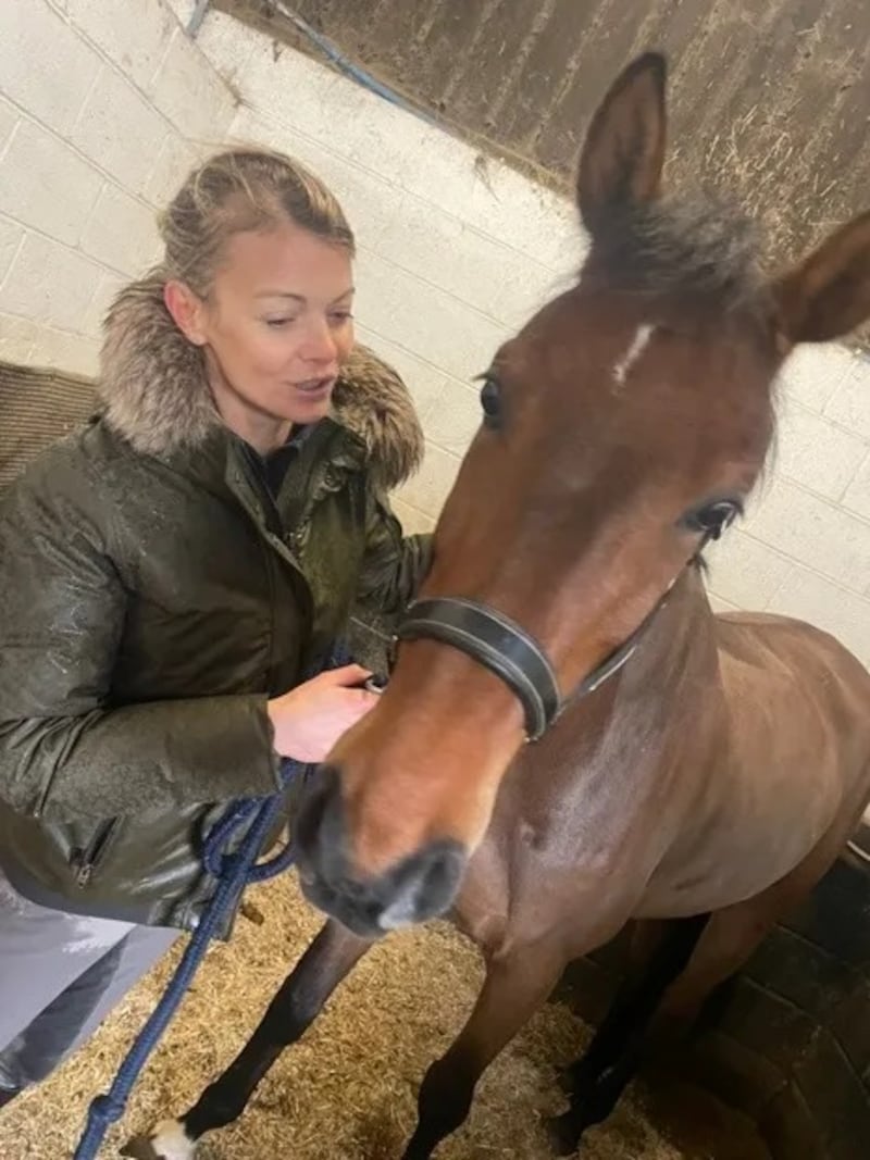 Jemma Kidd at Wayfarer Eventing with her horse, Sparki.