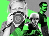 A photo illustration of Kirsten Dunst, Cailee Spaeny, and Wagner Moura