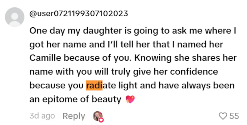 Commenters rallied behind Kostek as an example for young girls.
