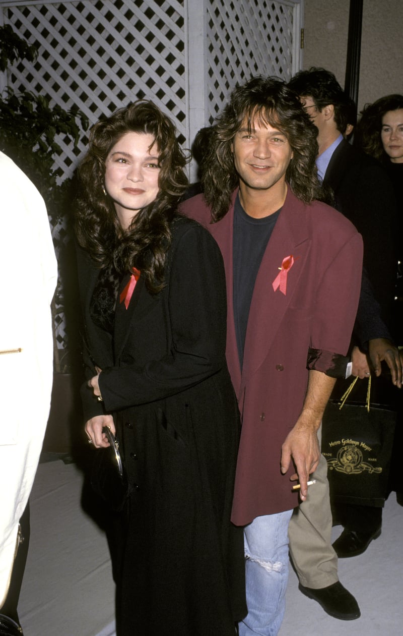 Valerie Bertinelli with then-husband Eddie Van Halen, at the APLA 6th Commitment to Life Concert Benefit in 1992.