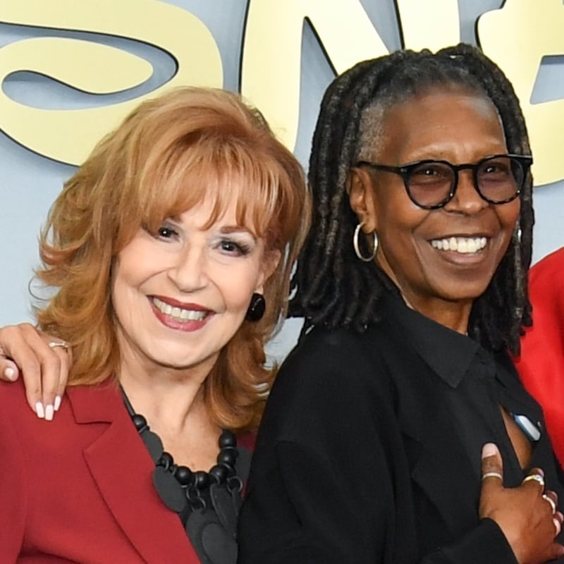 Sunny Hostin, Ana Navarro, Joy Behar, Whoopi Goldberg, Sara Haines, and Alyssa Farah Griffin of "The View" at the Disney 2026 Upfront Red Carpet, held at the North Javits Center on May 12, 2026, in New York, New York.
