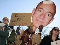 Washington Post employees rally