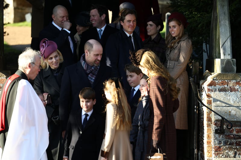 the royal family gathers