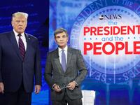Donald Trump and George Stephanopoulos.