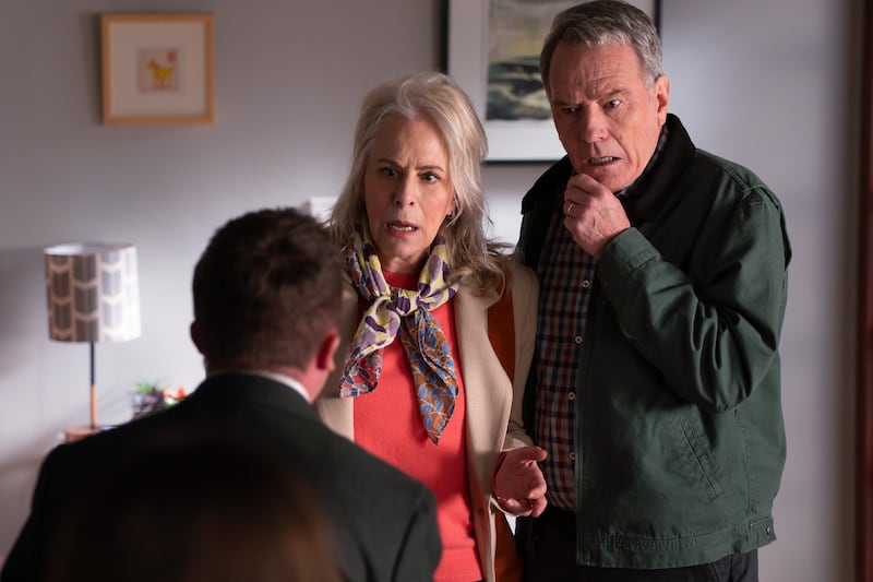Jane Kaczmarek and Bryan Cranston in "Malcolm in the Middle: Life's Still Unfair."