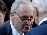 Chuck Schumer and President Joe Biden