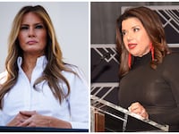 Melania and Ana Navarro side by side
