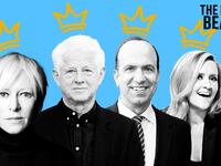 A photo illustration of Joanna Coles, Richard Curtis, Ben Sherwood, and Samantha Bee.