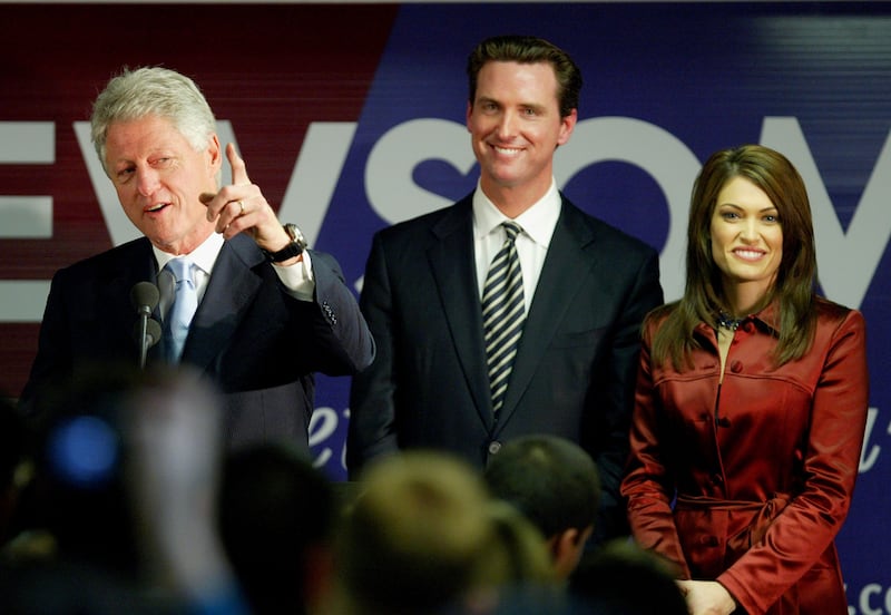 Bill Clinton Gavin Newsom Kimberly Guilfoyle