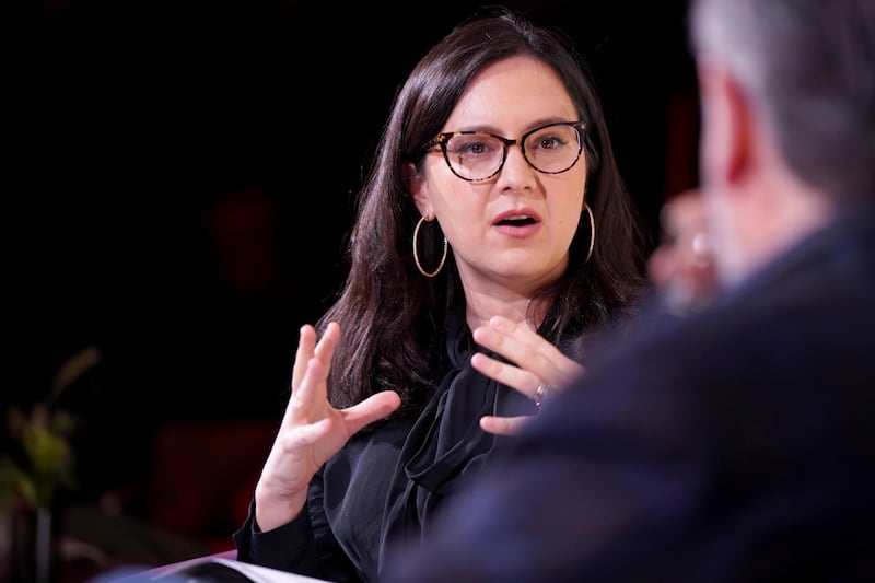 WASHINGTON, DC - JANUARY 18: The Free Press' Honestly with Bari Weiss (pictured) hosts Senator Ted Cruz presented by Uber and X on January 18, 2025 in Washington, DC. (Photo by Leigh Vogel/Getty Images for Uber, X and The Free Press)