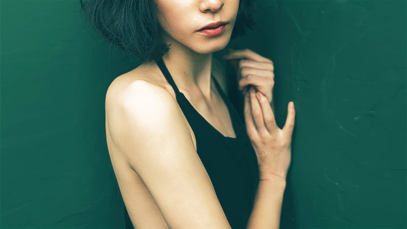A thin woman