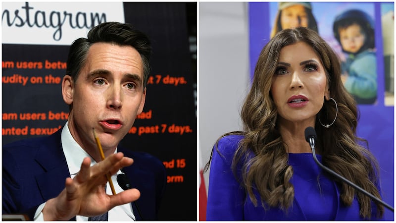 Sen. Josh Hawley and Secretary Kristi Noem