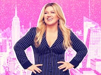 A photo illustration of Kelly Clarkson.