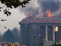 South Africa Library Fire