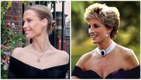 Princess Diana and her Niece, Amelia Spencer, matched in similar dresses, 31 years apart.
